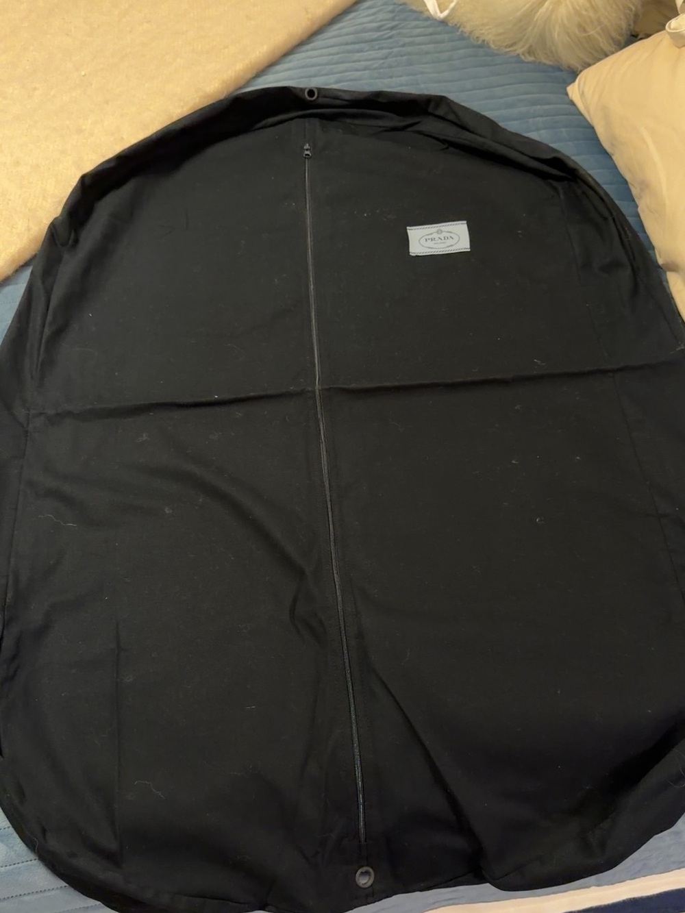 Prada Black Canvas Garment Bag